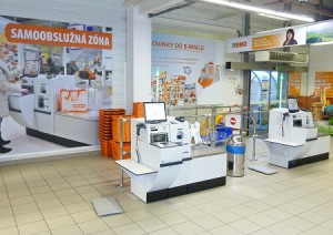 Samoobslužná pokladní zóna - Terno České Budějovice